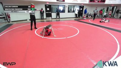 67 lbs Rr Rnd 3 - Callan Carson, Salina Wrestling Club vs Grayclynn Pinkston, Pocola Youth Wrestling