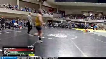 215 lbs Semis (4 Team) - Brady Melcher, PEM (Plainview/Elgin/Millville) vs William Kutz, HLWW