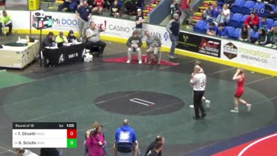 110 lbs Round Of 16 - Trey Olivetti, Mechanicsburg vs Sabatino Sciullo, Grove City