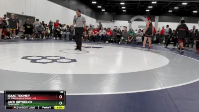 129 lbs Round 3 (6 Team) - Jack Grygelko, Team Batty vs Isaac Toomey, DC Wrestling Academy