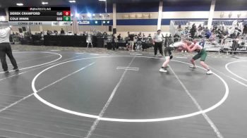 144 lbs Consi Of 16 #1 - Derek Crawford, Clackamas WC vs Cole Irwin, Gold Rush Wr Ac