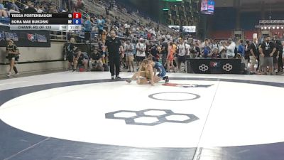 110 lbs Champ. Rd Of 128 - Tessa Fortenbaugh, California vs Sora Mae Bukoski, Maine