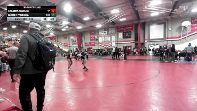 110 lbs Cons. Round 4 - Jayden Ybarra, Victor Valley vs Valeria Garcia, Villa Park