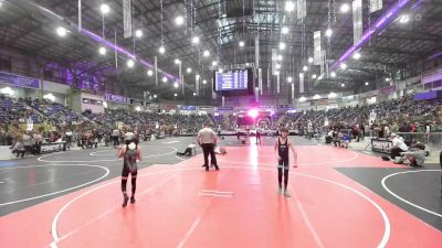 90 lbs Round Of 32 - Radan Peck, War vs Kash Kling, Platte Valley Middle School