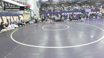 144 lbs Quarterfinal - Todd Whitescarver, Stevensville vs Trandyn Lundquist, Mead