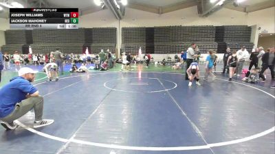 89 lbs Rr Rnd 4 - Joseph Williams, Washington Twp. Minutemen MS vs Jackson Mahoney, New England Gold MS