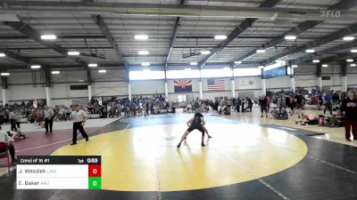 126 lbs Consi Of 16 #1 - Jaeman Wesolek, Laveen WC vs Elijah Baker, Arizona College Prep