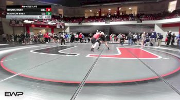 190 lbs Rr Rnd 2 - Brook West, Comanche High School Girls vs MADISON EVEY, Geary Bison