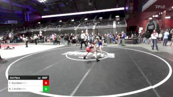 106 lbs 2nd Place - Taden Sundeen, No Team vs Kyler Linville, Bozeman WC