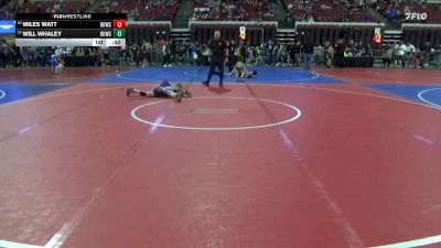 61 lbs Cons. Round 4 - WIll Whaley, Laurel Matburners vs Miles Watt, North Montana Wrestling CLub