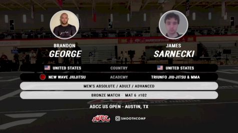 Brandon George vs James Sarnecki 2024 ADCC Austin Open