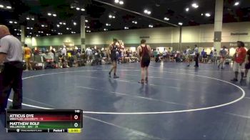 145 lbs Round 2 (10 Team) - Atticus Dye, Wrestling University vs Matthew Rolf, Wellington - Dev