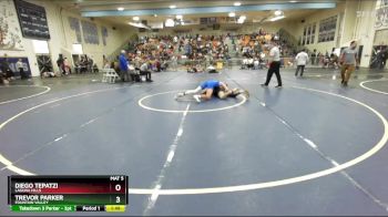 157 lbs Champ. Round 2 - Trevor Parker, Fountain Valley vs Diego Tepatzi, Laguna Hills