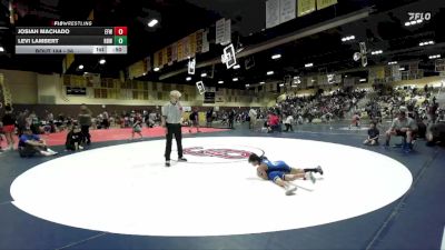 56 lbs Cons. Semi - Levi Lambert, Rancho Bernardo WC vs Josiah Machado, Elite Force WC