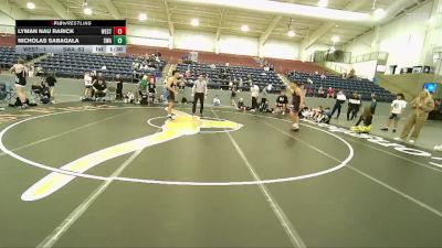 180 lbs Round 1 (4 Team) - Nicholas Sabagala, Sanderson Wrestling Academy vs Lyman Nau Rarick, Westlake