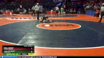 3A 120 lbs Cons. Round 3 - Will Denny, Chicago (Marist) vs Caelan Riley, Libertyville