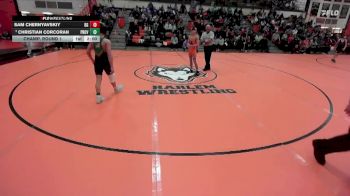 113 lbs Champ. Round 1 - Christian Corcoran, New Lenox (PROVIDENCE CATHOLIC) vs Sam Chernyavskiy, BUFFALO GROVE