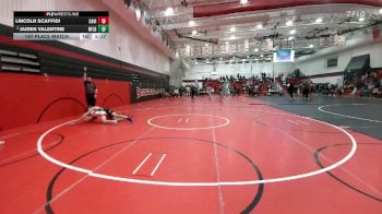 132 lbs 1st Place Match - Lincoln Scaffidi, Castle View vs Jaiden Valentine, Northfield