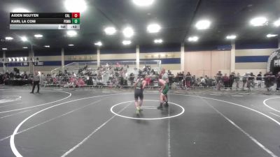 116 lbs Consi Of 16 #2 - Aiden Nguyen, Cal Grapplers vs Karl La Com, Poway Elite