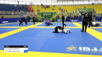 RAQUELE ALMEIDA BRAGA vs ROMINA ISABEL MELLA ALBA 2024 Brasileiro Jiu-Jitsu IBJJF