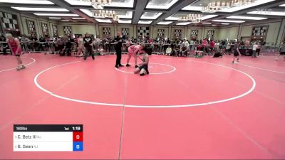 160 lbs Semifinal - Carl J Betz III, Nj vs Brandon Dean, Nj