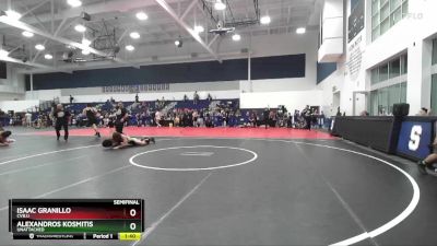 157 lbs Semifinal - Isaac Granillo, CVBJJ vs Alexandros Kosmitis, Unattached