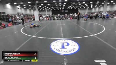 75 lbs Cons. Round 3 - Brody Peters, Sebolt Wrestling Academy vs Maximus Aldana, South Dakota