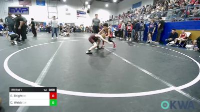 73 lbs Rr Rnd 1 - Eli Bright, Del City Youth Wrestling Club vs Cason Webb, Elgin Wrestling