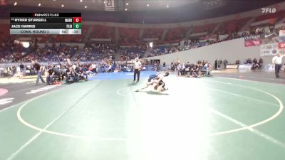 3A Boys 150 lbs Cons. Round 2 - Ryder Sturgell, Warrenton Boys vs Jace Harris, Pleasant Hill Boys