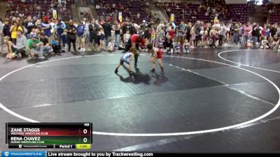 41-43 lbs Round 1 - Zane Staggs, Westside Wrestling Club vs Rena Chavez, Duran Wrestling Club