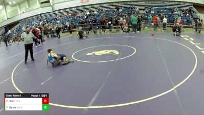 14U Boys - 92 lbs Cons. Round 1 - Tajuan Davis, Oklahoma vs Cooper Bell, Franklin County Flyers Wrestling