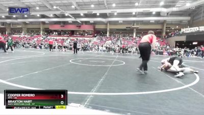 84 lbs Cons. Round 2 - Braxton Hart, Hays Wrestling Club vs Cooper Romero, WTC