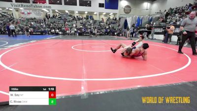 115 lbs Round Of 128 - Wah Nay Say, New Plymouth vs Caleb Rivas, Cali Warriors Wrestling