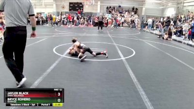 55 lbs Cons. Round 3 - Jayler Black, SMWC Wolfpack vs Bryce Romero, Rampage