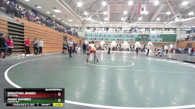 157 lbs Quarterfinal - Mario Ramirez, Mission Bay vs Sebastian Jensen, Mt Carmel