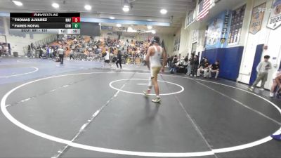 150 lbs 5th Place Match - Thomas Alvarez, Mayfair vs Fares Nofal, Corona Del Mar