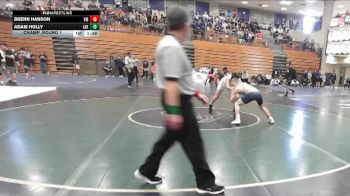 132 lbs Champ. Round 1 - Adam Holly, Lakeside vs Brenn Hanson, Vista Murrieta