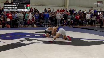 175 lbs Quarterfinal - Brendan Barkley, Kellenberg vs Renzo Santiago, Holy Trinity