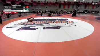 125 lbs Quarterfinal - Isaac Ash, Wabash vs Brayden Parke, Coe