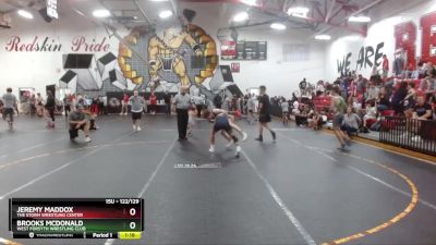 122/129 Round 1 - Jeremy Maddox, The Storm Wrestling Center vs Brooks McDonald, West Forsyth Wrestling Club