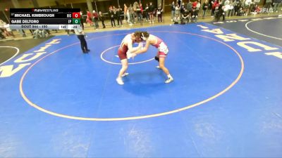 190 lbs Cons. Round 4 - Michael Kimbrough, Richwoods vs Gabe DelToro, East Peoria