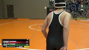 115 lbs Round 1 - Zander Samargia, Bob Jones vs Nicolas Frazier, Hoover