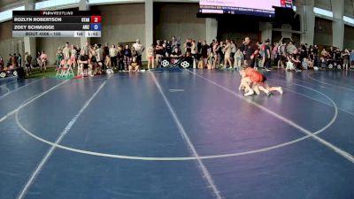 105 lbs Champ. Round 1 - Rozlyn Robertson, Utah vs Zoey Schmugge, Arizona