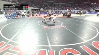 6A Boys 126 lbs 1st Place Match - Nico Farinola, Lincoln Boys vs Sawyer Keinonen, Newberg Boys