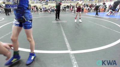 49 lbs Quarterfinal - Ryker Friddle, Rough Riders vs Kash Redditt, Harrah Little League Wrestling