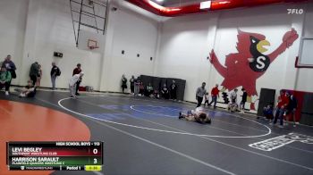 113 lbs Cons. Round 3 - Harrison Sarault, Plainfield Quakers Wrestling C vs Levi Begley, Southport Wrestling Club