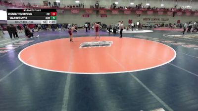157 lbs Quarterfinal - Karsen Otis, Augsburg vs Drake Thompson, Coe