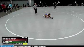 55-60 lbs Cons. Semi - Cameron Mahoney, DC Elite Wrestling vs Sofia Aldana, South Dakota