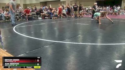 125 lbs Semis & Wb (16 Team) - Brycen Green, SVRWC Black vs Kian Beekman, Gulf Coast WC