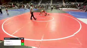 132 lbs Consi Of 4 - Keyton Young, Palisade vs Aaron Liscum, North Montana WC